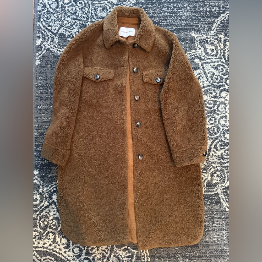 Rebecca Minkoff Brown Teddy Coat